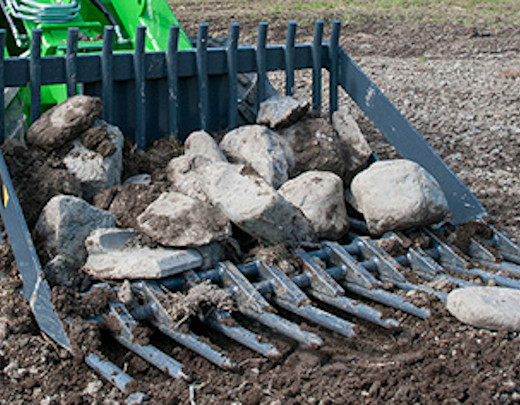 Avant® front loaders - stone collecting riddle bucket UK Avant sales