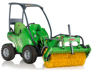 Avant® front loader attachments | Rotary Broom, avant rotary broom