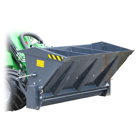 Avant loader attachments - sand / salt spreader, centrifugal salt spreader