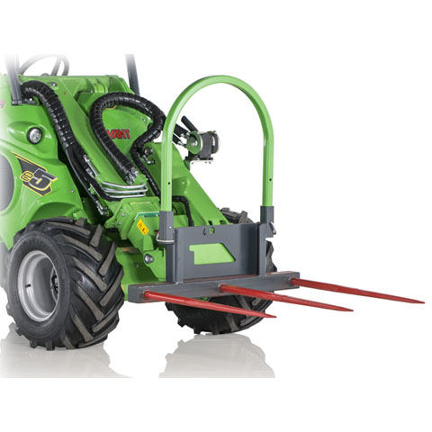 Avant loader attachments - square bale fork