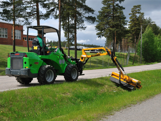 Avant® front loaders - hydraulic boom flail mowers UK Avant sales