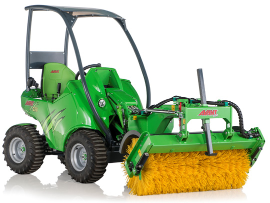 Avant® front loaders - rotary broom UK Avant sales