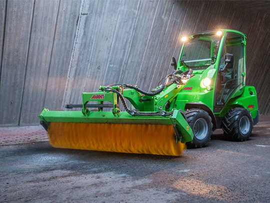 Avant® front loaders - rotary broom UK Avant sales