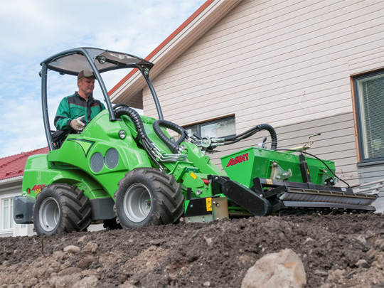 Avant® front loaders - rotary harrow UK Avant sales