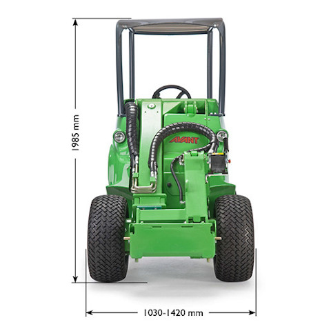 Avant 500 Series loader size