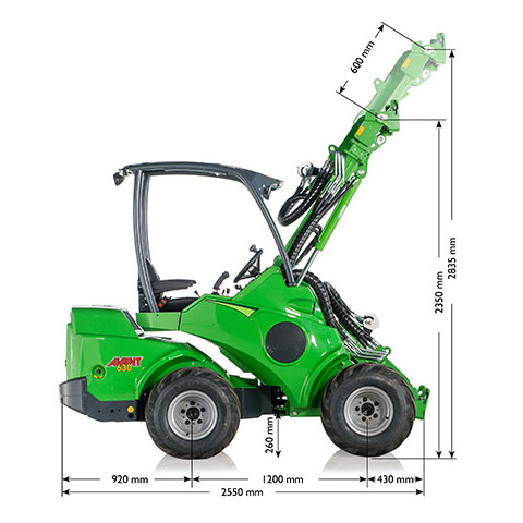 Avant 600 Series loader specificiation