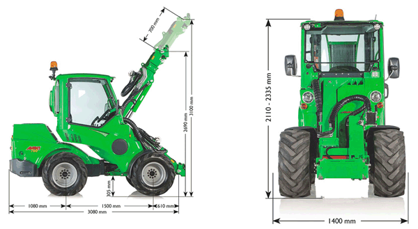 Avant 760i loader specificiation