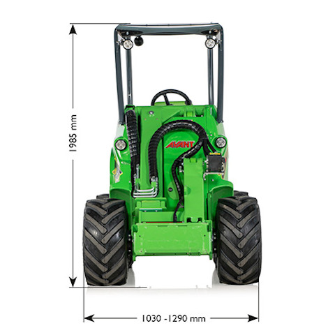 Avant R Series loader size